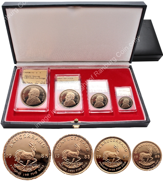 1988_Gold_Krugerrand_Fractionals_GRC_mintmarked_Set