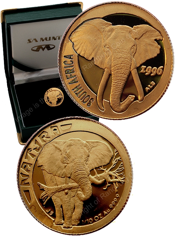 1996_Gold_24ct_Tenth_oz_Natura_Elephant