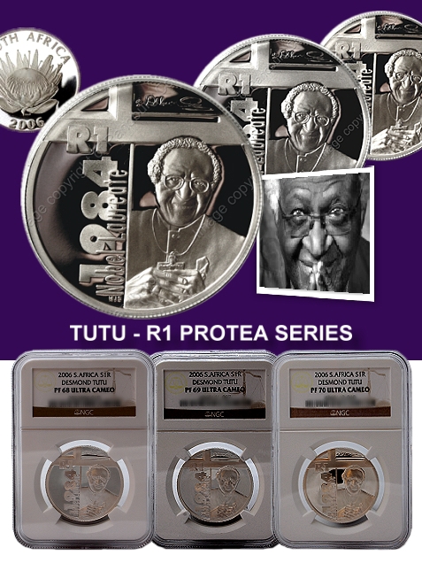 2006_R1_Silver_Proof_Tutu_Protea_Coin_Series_Graded