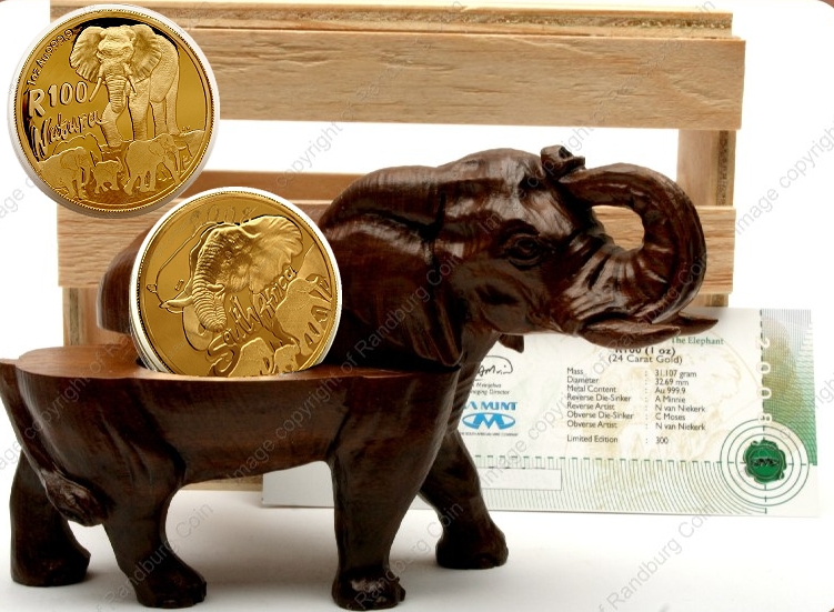 2008_Elephant_Figurine_Gold_1oz_Natura