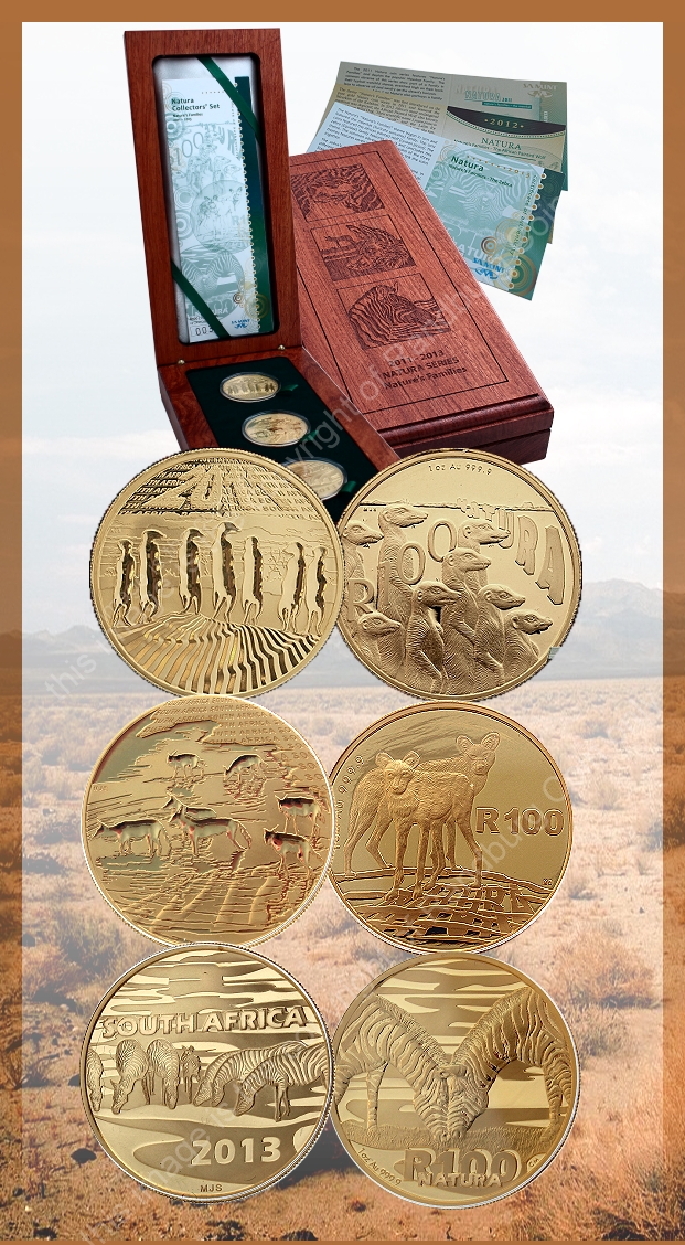 2011_to_2013_x3_Gold_1oz_Natura_Natures_Families_Set