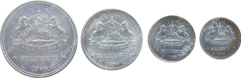 Lesotho Proof Silver Coin Set