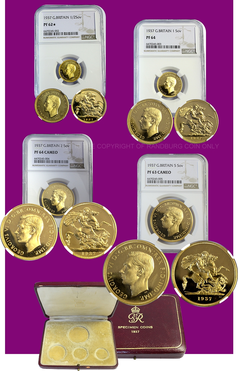 1937 Gold Proof Set King George VI Series