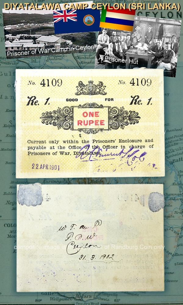 1901 Ceylon Prisoner War Good Fors Note