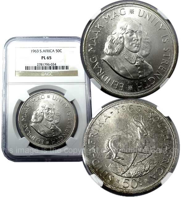 1963 50c Silver RSA 1st Decimal Series Coin