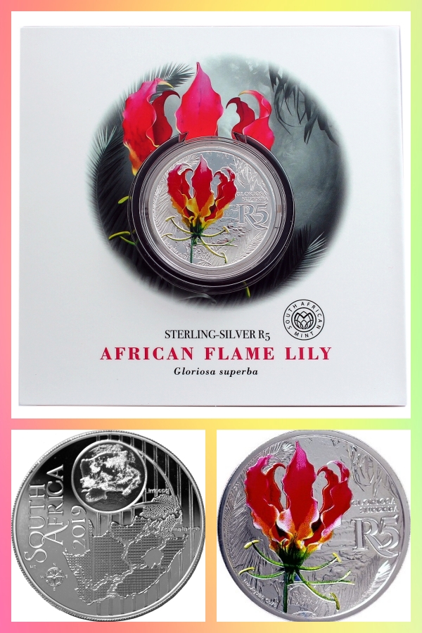 2019 Sterling Silver R5 African Flame Lily Biosphere composite