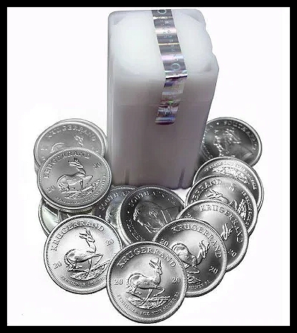 2020 Silver 1oz Bullion Krugerrand Tube of 25 Coins