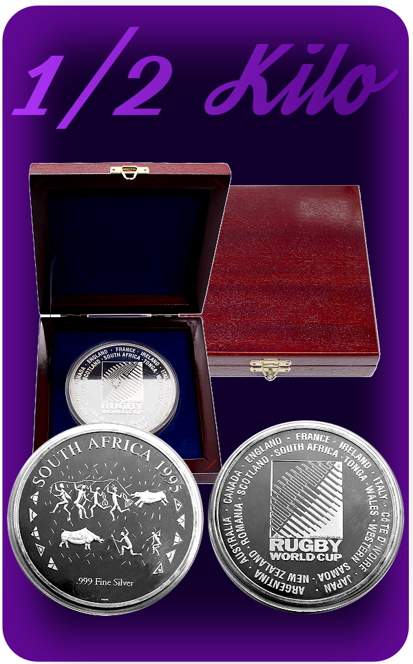 1995 16oz Silver Rugby World Cup a