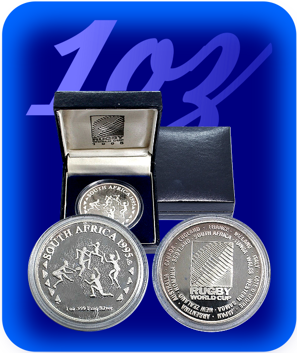 1995 1oz Silver Rugby World Cup