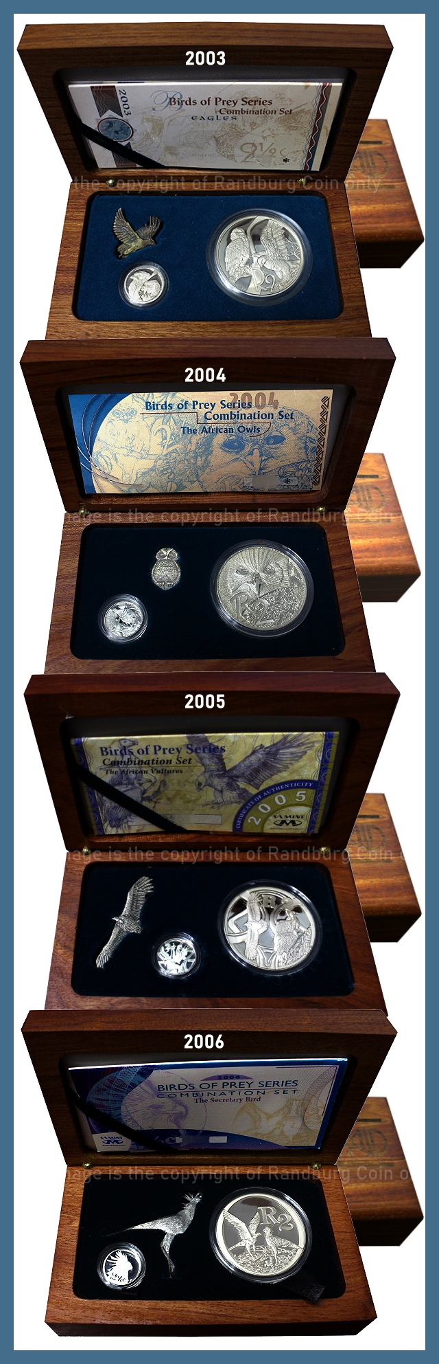 2003 2004 2005 2006 Silver Combination Sets