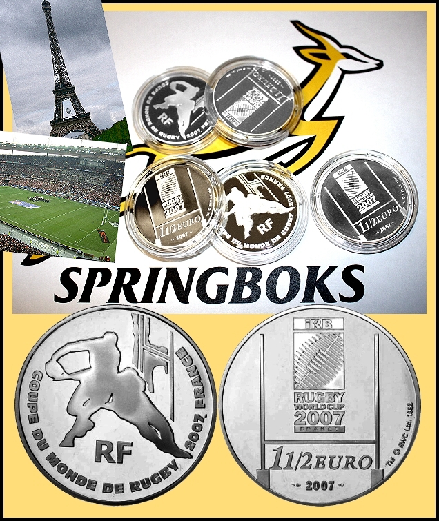 2007 Silver 1.5 Euro World Rugby France