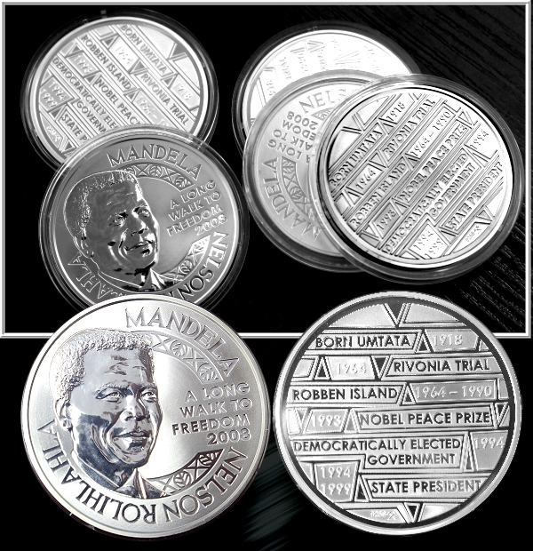 2008 1oz Silver A Long Walk to Freedom Mandela