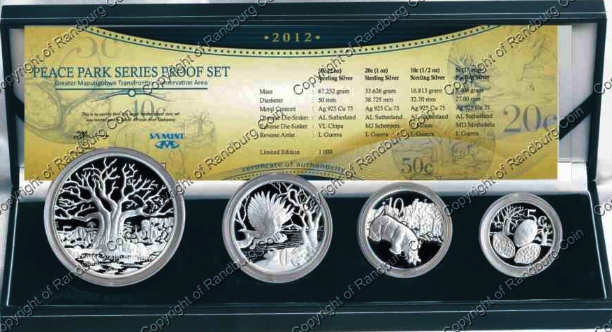 2012 Peace Park Series Silver Proof Set Mapungubwe