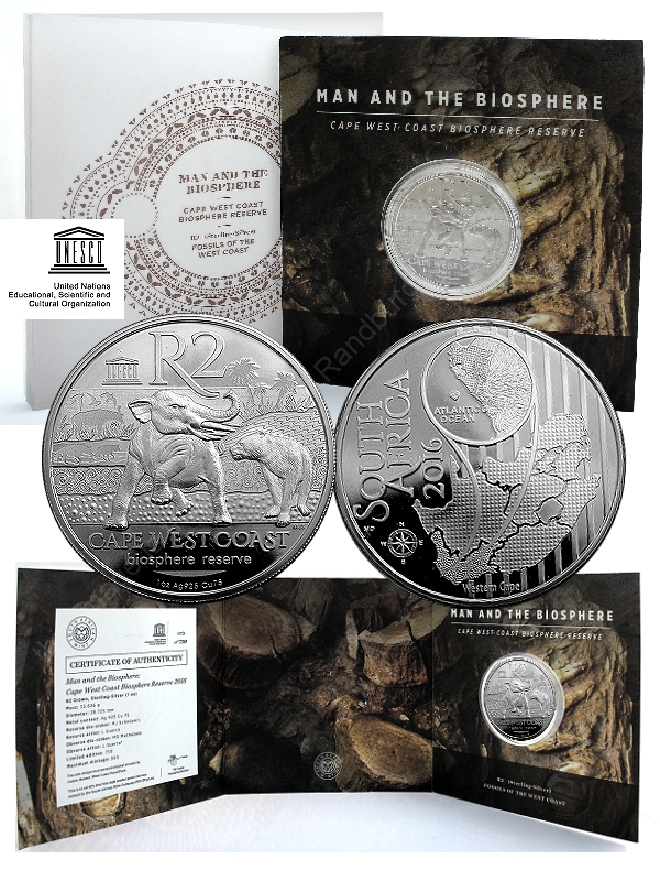 2016 R2 Sterling Silver Man and the Biosphere Fossils of the West Coast