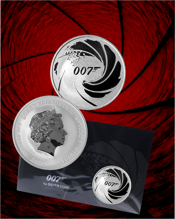 2020 1 Dollar Fine Silver 1oz 007 Coin