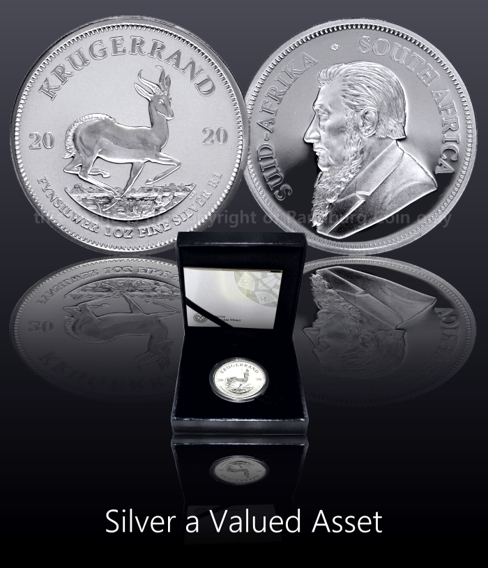 2020 1oz Fine Proof Silver Krugerrand aa