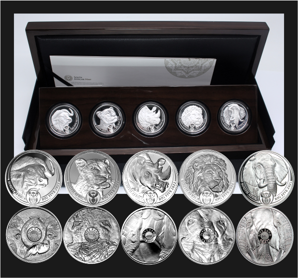 2023 Fine Silver Big Five Series II Coin Collection