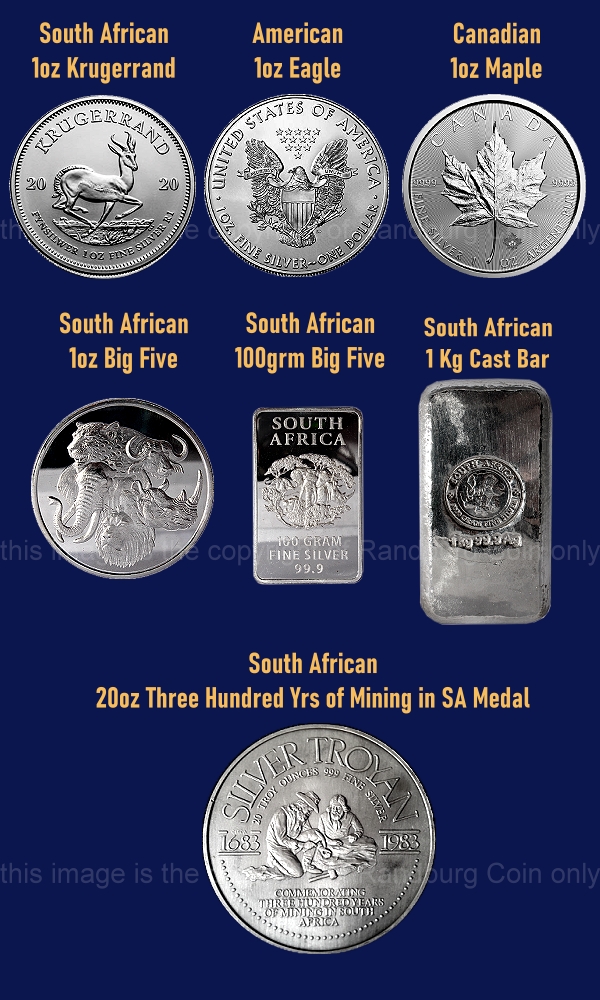 Silver bullion products