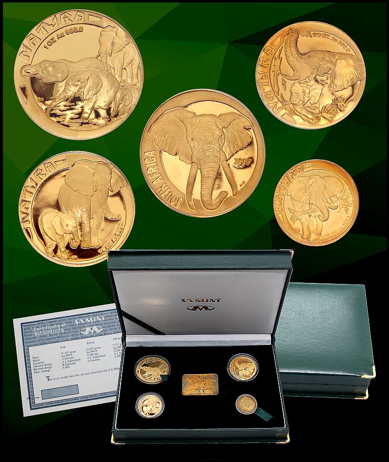 1996 Gold Natura 4 Coin Proof Set