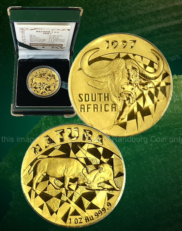 1997 Gold 1oz Buffalo Natura Series