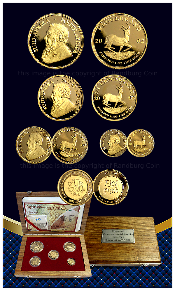 2002 Gold Krugerrand Commemorative Veldpond Set