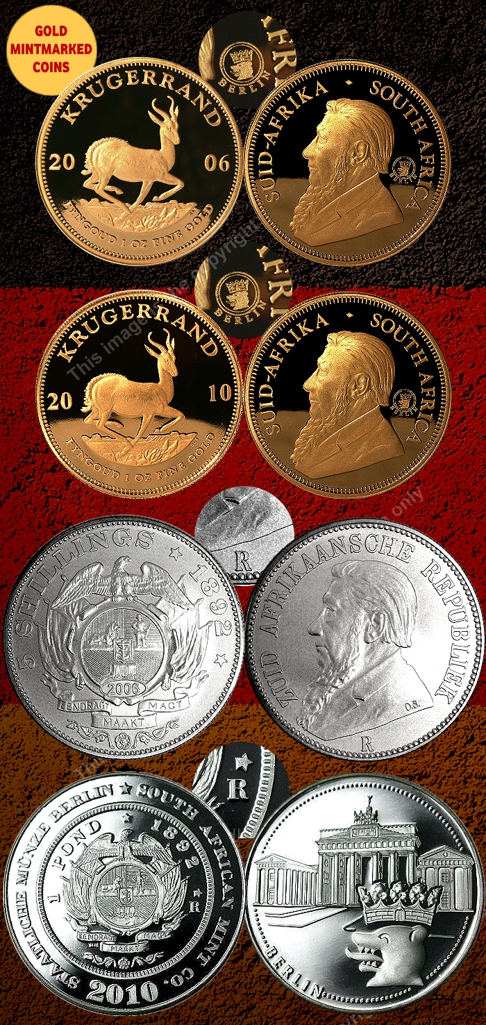 2010 Gold Krugerrand Berlin Double Strike Launch Mintmarked Set aa