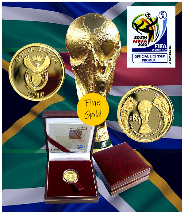 2010 Gold R1 FIFA World Cup South Africa 2010 Coin