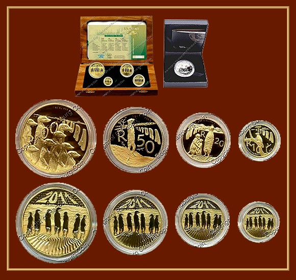 2011 Gold Proof Presige Meerkat Natura Set plus Silver KR