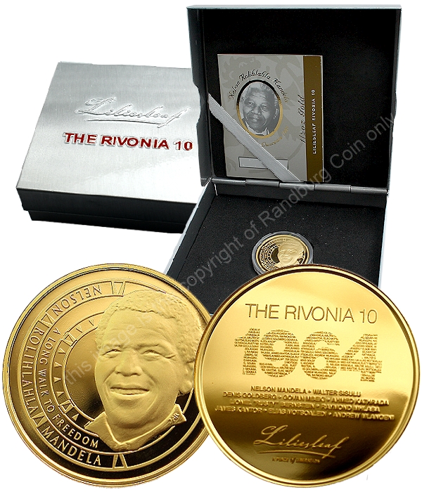 2014 Mandela Gold Half oz Liliesleaf Rivonia 10 medalllion