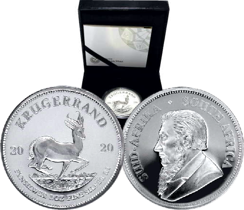 2020 1oz Fine Proof Silver Krugerrand aaa