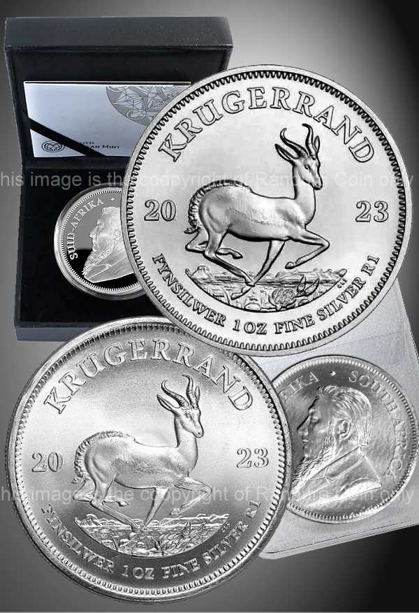 2023 Silver 1oz R1 Proof ansd Bullion Krugerrand