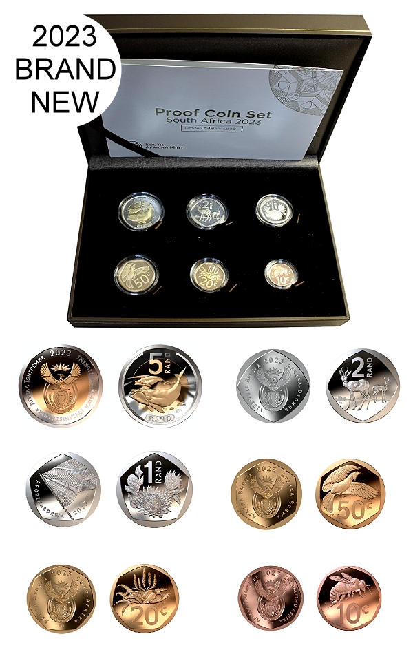 2023 South African Short Proof Set New Coinage