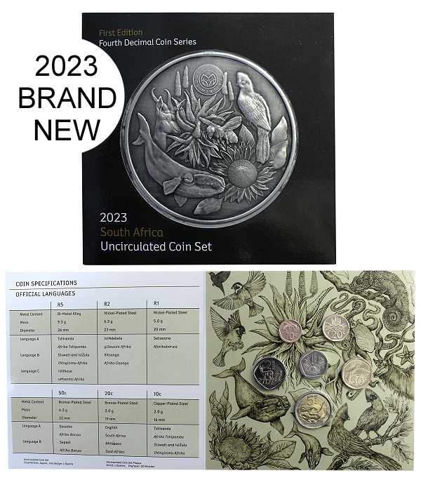 2023 South African Unc Set New Coinage 4th Series