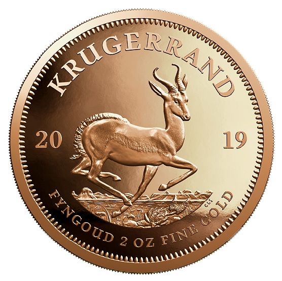 2019 2oz Gold Krugerrand rev a