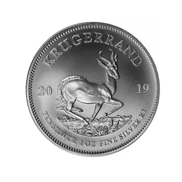 2019 1oz Silver Bullion Krugerrand rev