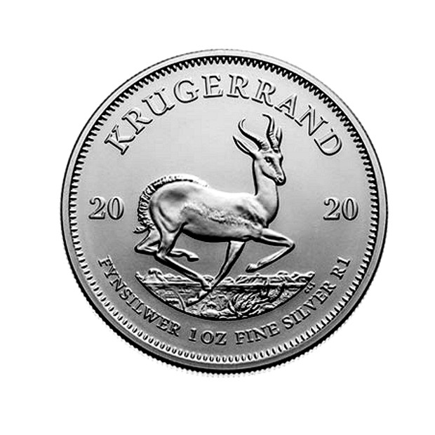 2020 1oz Silver Bullion Krugerrand rev