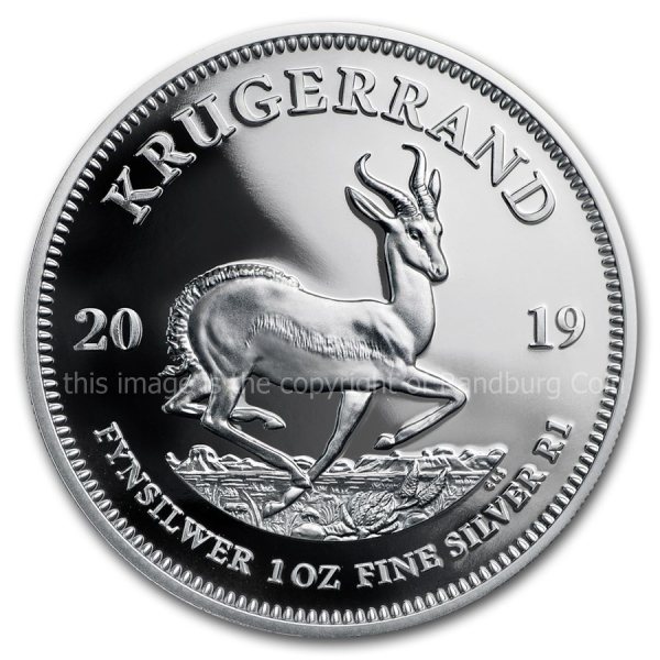 2019 Silver Proof Krugerrand rev