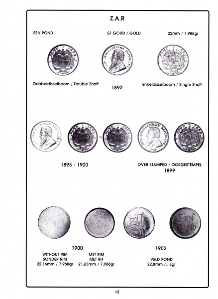 Randburg Coin Catalogue 1992 to 1993